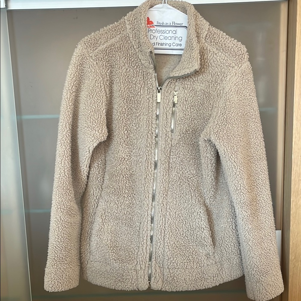 Cozy Tan Sherpa Jacket